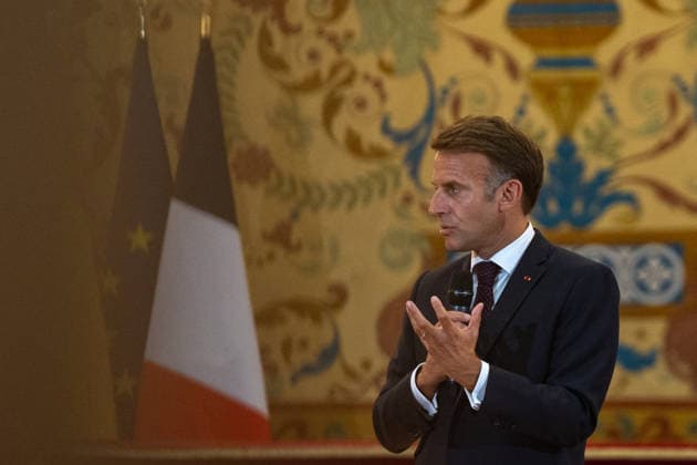 Macron Participates in a Dialogue on Democracy in Europe at the Complutense University of Madrid The President of the French Republic, Emmanuel Macron, during the event Democracy in Europe in the Digital Age, on September 29, 2026, in Madrid, Spain. Macron arrives in Madrid to begin a two-day state visit. This is a trip of great institutional significance, as it is the French president’s first state visit to Spain since taking office, coinciding with the final stretch of his term, which ends in 2027. SEPTEMBER 29, 2026 Madrid, Spain Copyright: xRicardoxRubiox 7808793