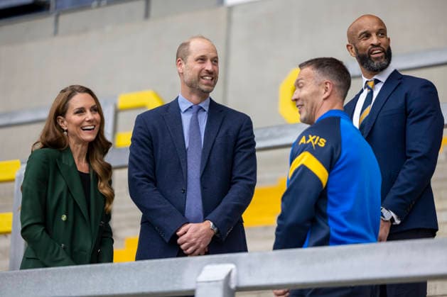 . 29 09 2026. Leeds, United Kingdom. Prince William and Kate Middleton, the Prince and Princess of Wales , during a visit to the Leeds Rhinos rugby team in Leeds, United Kingdom.  xPoolx xi-Imagesx IIM-27031-0017