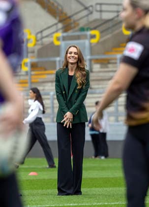 . 29 09 2026. Leeds, United Kingdom. Prince William and Kate Middleton, the Prince and Princess of Wales , during a visit to the Leeds Rhinos rugby team in Leeds, United Kingdom. xPoolx xi-Imagesx IIM-27031-0024