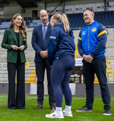 The Prince and Princess of Wales visit Leeds Rhinos The Prince and Princess of Wales visit Leeds Rhinos rugby team and learn how the club and the Leeds Rhinos Foundation are changing lives through the power of sport, at AMT Headingley Stadium, Leeds, Yorkshire, UK, on the 29th September 2026. Picture by James Glossop WPA-Pool Leeds AMT Headingley Stadium Yorkshire UK  WHA-0831
