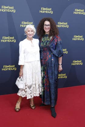 Helen Mirren and Festival Director Malika Rabahallah upon their arrival for the Douglas Sirk Award ceremony on September 29, 2026, at Cinemaxx as part of the 34th Hamburg Film Festival. Helen Mirren and Malika Rabahallah, Festival CEO, attend the Douglas Sirk Award ceremony at Cinemaxx Dammtor on September 29, 2026, in Hamburg, Germany. Douglas S