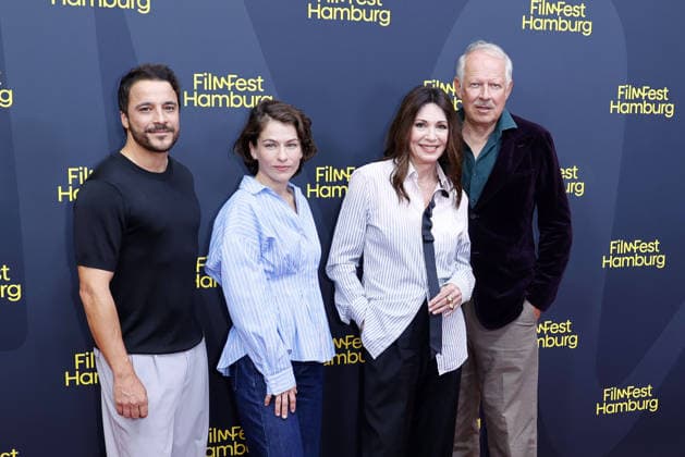 Kostja Ullmann, Henriette Confurius, Iris Berben, and Axel Milberg attend the premiere of *Die dritte Hochzeit* on September 29, 2026, during the 34th Film Festival in Hamburg, Germany. The premiere of *Die dritte Hochzeit* during the 34th Film Festival in Hamburg, Germany.