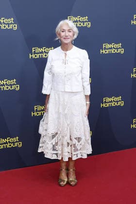 Helen Mirren attends an awards ceremony to present the Douglas Sirk Award at Cinemaxx Dammtor on September 29, 2026, in Hamburg, Germany. Helen Mirren receives the Douglas Sirk Award at the 34th Filmfest Hamburg in Germany.