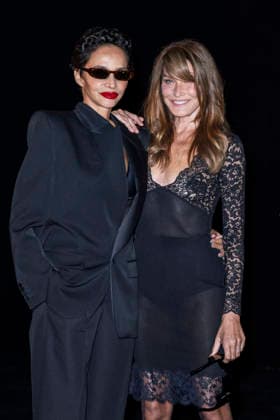 Carla Bruni Sarkozy and Farida Khelfa at the Saint Laurent Women’s Ready-to-Wear Spring Summer 2027 show photocall during Paris Fashion Week (PFW) at the Trocadéro Fountain in Paris, France, on September 29, 2026. Olivier Borde, Bestimage. Photocall for the Saint Laurent Women’s Ready-to-Wear Spring Summer 2027 show during Paris Fashion Week (PFW) at the Trocadéro Fountain in Paris, France, on September 29, 2026. France  Copyright: xOLIVIERxBORDEx xBESTIMAGExOLIVIERxBORDEx xBESTIMAGEx