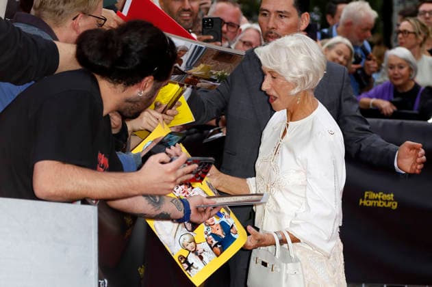Helen Mirren at the premiere of the film *A Talent for Murder* and the Douglas Sirk Award ceremony at the 34th Hamburg Film Festival at Cinemaxx Dammtor in Hamburg, Germany, September 29, 2026 Foto:xC.xTamckex xFuturexImagex mirren_6903