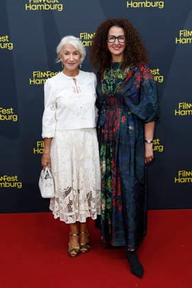 Helen Mirren and Malika Rabahallah at the premiere of the film *A Talent for Murder* and the Douglas Sirk Award ceremony at the 34th Filmfest Hamburg at Cinemaxx Dammtor in Hamburg, Germany, September 29, 2026 Foto:xC.xTamckex xFuturexImagex mirren_6916
