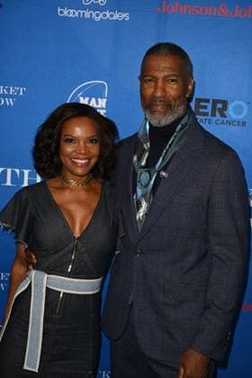 Los Angles Ca Sept 29: Nadege August & Ricco Ross at The 2026 Blue Jacket Fashion Show a benefit for Zero prostate cancer on September 29, 2026 Credit: Michael Mattes USA - ZUMAa123 20260929_zaa_a123_061 Copyright: xAdMediax