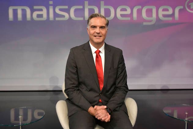 Frederik Pleitgen on the ARD talk show *maischberger* at the studio in Berlin-Adlershof, Berlin, September 29, 2026 Foto:xM.xBehrensx xFuturexImagex maischberger2909_6927
