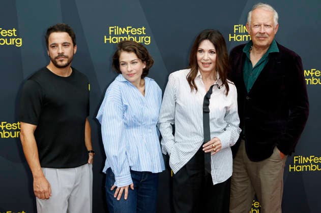 Kostja Ullmann, Henriette Confurius, Iris Berben, and Axel Milberg at the premiere of the ZDF TV movie *Die dritte Hochzeit* at the 34th Filmfest Hamburg 2026 at Cinemaxx Dammtor in Hamburg, June 29, 2026 Foto:xC.xTamckex xFuturexImagex hochzeit_6943