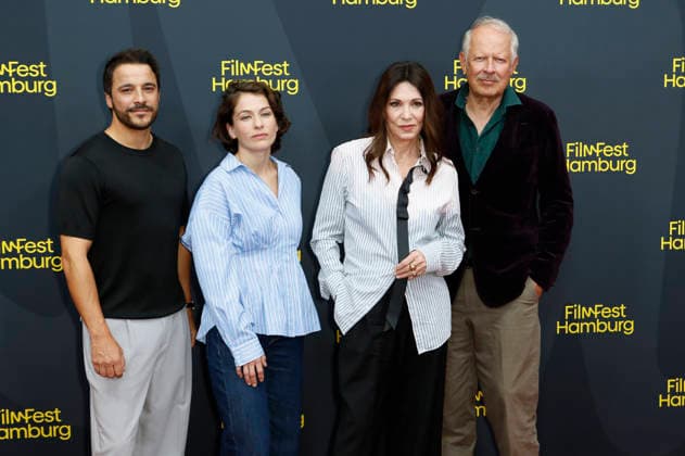 Kostja Ullmann, Henriette Confurius, Iris Berben, and Axel Milberg at the premiere of the ZDF TV movie *Die dritte Hochzeit* at the 34th Filmfest Hamburg 2026 at Cinemaxx Dammtor in Hamburg, June 29, 2026 Foto:xC.xTamckex xFuturexImagex hochzeit_6942