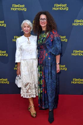 Helen Mirren and Malika Rabahallah at the ceremony honoring Helen Mirren with the Douglas Sirk Award in Hamburg on September 29, 2026