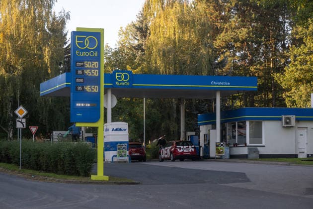 EuroOil filling station in Chvaletice, Czech Republic, on September 30, 2026. (CTKxPhoto JosefxVostarek) CTKPhotoP2026093002627  CTKPhotoP2026093002627