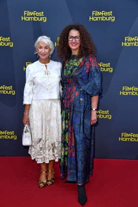 Helen Mirren and Malika Rabahallah at the ceremony honoring Helen Mirren with the Douglas Sirk Award in Hamburg on September 29, 2026