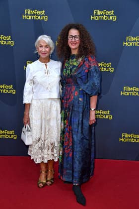 Helen Mirren and Malika Rabahallah at the ceremony honoring Helen Mirren with the Douglas Sirk Award in Hamburg on September 29, 2026
