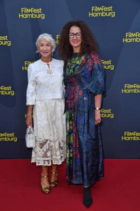 Helen Mirren and Malika Rabahallah at the ceremony honoring Helen Mirren with the Douglas Sirk Award in Hamburg on September 29, 2026