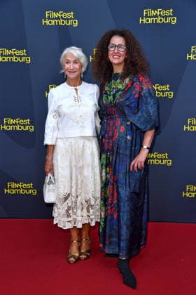 Helen Mirren and Malika Rabahallah at the ceremony honoring Helen Mirren with the Douglas Sirk Award in Hamburg on September 29, 2026