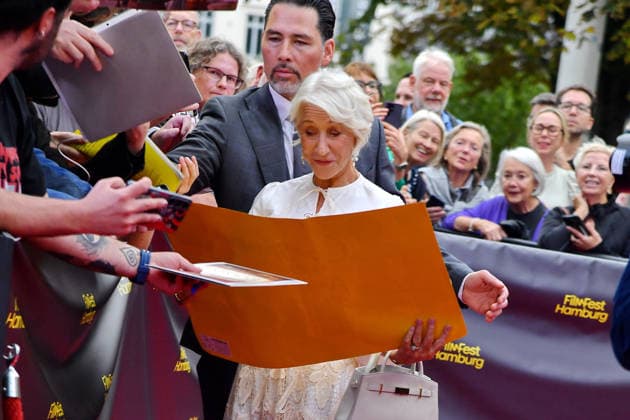 Helen Mirren at the ceremony honoring Helen Mirren with the Douglas Sirk Award in Hamburg on September 29, 2026