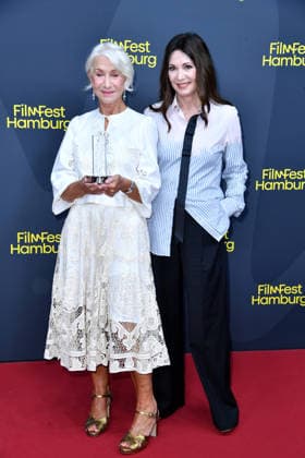 Helen Mirren and Iris Berben at the ceremony honoring Helen Mirren with the Douglas Sirk Award in Hamburg on September 29, 2026