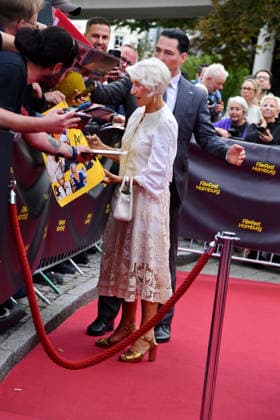 Helen Mirren at the ceremony to present the Douglas Sirk Award to Helen Mirren in Hamburg on September 29, 2026