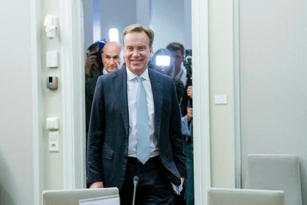 Another hearing on Jeffrey Epstein’s network in Norway, Oslo, September 30, 2026. Former Foreign Minister Borge Brende of the Conservative Party (Høyre) during the Storting’s Control and Constitutional Committee’s public hearing on practices at the Ministry of Foreign Affairs and Jeffrey Epstein’s network in Norway. Photo: Cornelius Poppe NTB Oslo Norway zIgAS33Zw6w EDITORIAL USE ONLY Ref  Copyright: xCorneliusxPoppex xNTBx