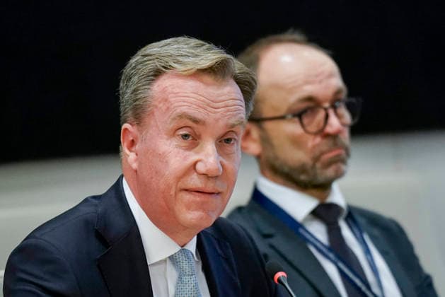 Another hearing on Jeffrey Epstein’s network in Norway, Oslo, September 30, 2026. Former Foreign Minister Borge Brende of the Conservative Party (Høyre) during the Storting’s Control and Constitutional Committee’s public hearing on practices at the Ministry of Foreign Affairs and Jeffrey Epstein’s network in Norway. Photo: Cornelius Poppe NTB Oslo Norway 0QL5QQiH5Ek EDITORIAL USE ONLY Ref  Copyright: xCorneliusxPoppex xNTBx