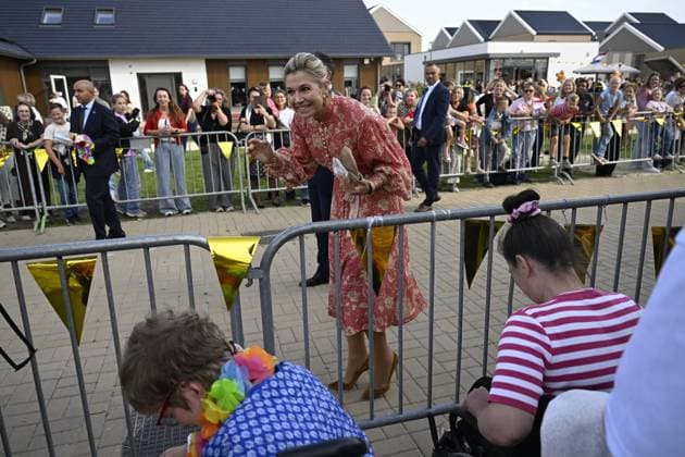 Urk, The Netherlands, 2026-09-30 14:52:11 URK, 30-09-2026, Urk Queen Maxima pays a visit to Urk. The visit focuses on daily life in Urk, centering on initiatives concerning entrepreneurship, growing up, youth, the elderly, and community spirit. PHOTO: NLBeeld Patrick van Emst Credit: NL Beeld Patrick van Emst  Copyright: xx x
