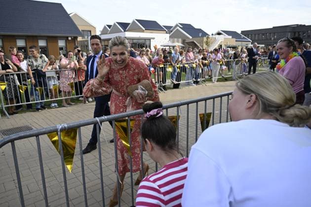 Urk, The Netherlands, 2026-09-30 14:52:10 URK, 30-09-2026, Urk Queen Maxima pays a visit to Urk. The visit focuses on daily life in Urk, centering on initiatives concerning entrepreneurship, growing up, youth, the elderly, and community spirit. PHOTO: NLBeeld Patrick van Emst Credit: NL Beeld Patrick van Emst  Copyright: xx x