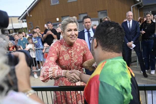 Urk, The Netherlands, 2026-09-30 14:52:32 URK, 30-09-2026, Urk Queen Maxima pays a visit to Urk. The visit focuses on daily life in Urk, centering on initiatives concerning entrepreneurship, growing up, youth, the elderly, and community spirit. PHOTO: NLBeeld Patrick van Emst Credit: NL Beeld Patrick van Emst  Copyright: xx x
