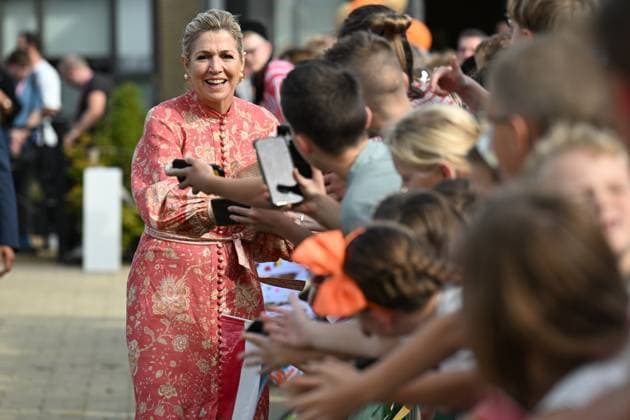 Urk, The Netherlands, 2026-09-30 14:54:22 URK, 30-09-2026, Urk Queen Maxima pays a visit to Urk. The visit focuses on daily life in Urk, centering on initiatives concerning entrepreneurship, growing up, youth, the elderly, and community spirit. PHOTO: NLBeeld Patrick van Emst Credit: NL Beeld Patrick van Emst  Copyright: xx x