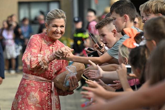 Urk, The Netherlands, 2026-09-30 14:54:27 URK, 30-09-2026, Urk Queen Maxima pays a visit to Urk. The visit focuses on daily life in Urk, centering on initiatives concerning entrepreneurship, growing up, youth, the elderly, and community spirit. PHOTO: NLBeeld Patrick van Emst Credit: NL Beeld Patrick van Emst  Copyright: xx x