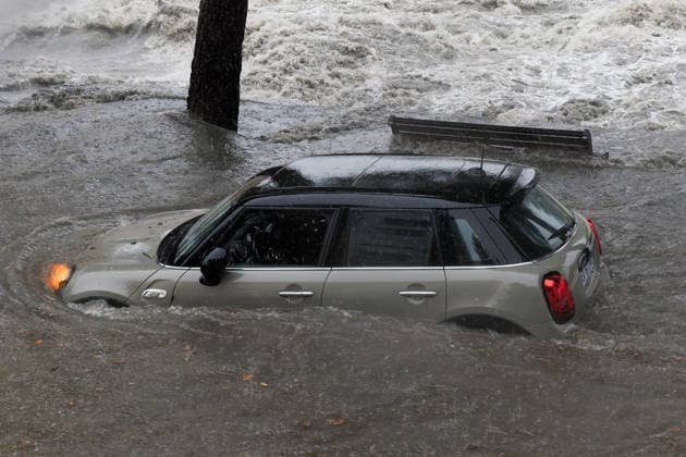 Partially Submerged Car Benjamin ELKAIM MAXPPP Montpellier September 30, 2026 A car is partially submerged in the waters of a flooded area near the Lez River in Montpellier during the Mediterranean storm on September 30, 2026 Montpellier, France, September 30, 2026—the first heavy rains after summer in southern France. Montpellier, FRANCE Copyright: xMAXPPPxBenjaminxELKAIMx ELK202609305199 ELK202609305199