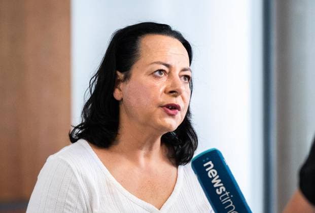 ORAL HEARING ON PROCEEDINGS TO BAN THE AFD ** FOR EDITORIAL PURPOSES ONLY ** ** September 30, 2026, Erfurt: Oral hearing of the Justice Committee regarding proceedings to ban the AfD at the federal level in the Thuringian State Parliament. The motion was filed by the Left Party faction. Pictured: Katharina König Preuss, Copyright: SaschaxFromm doc87ttmg4mrt051b0lig4 ,EDITORIAL USE ONLY Copyright: SaschaxFromm