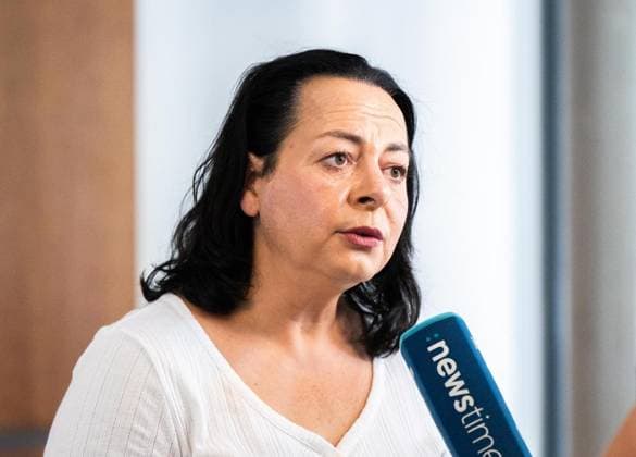 ORAL HEARING ON PROCEEDINGS TO BAN THE AFD ** FOR EDITORIAL PURPOSES ONLY ** ** September 30, 2026, Erfurt: Oral hearing of the Justice Committee on proceedings to ban the AfD at the federal level in the Thuringian State Parliament. The motion was filed by The Left parliamentary group. Pictured: Katharina König Preuss, Copyright: SaschaxFromm doc87ttmg01fitek5vopiu ,EDITORIAL USE ONLY Copyright: SaschaxFromm