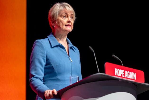 Yvette Cooper, Health Secretary, Speaks at Labour Party Conference LIVERPOOL, UK 30 September 2026: Yvette Cooper, Secretary of State for Health and Social Care, speaks at the Labour Party Conference in Liverpool. Cooper has served as the Member of Parliament for Pontefract, Castleford and Knottingley since 2024 and previously served as Foreign Secretary and Home Secretary., Credit:Abdullah Bailey Anthony Bailey - B2421 Avalon Copyright: xAbdullahxBaileyx xAnthonyxBaileyx-xB2421x xAvalonx 1139502276