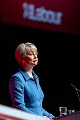 Yvette Cooper, Health Secretary, Speaks at Labour Party Conference LIVERPOOL, UK 30 September 2026: Yvette Cooper, Secretary of State for Health and Social Care, speaks at the Labour Party Conference in Liverpool. Cooper has served as the Member of Parliament for Pontefract, Castleford and Knottingley since 2024 and previously served as Foreign Secretary and Home Secretary., Credit:Abdullah Bailey Anthony Bailey - B2421 Avalon Copyright: xAbdullahxBaileyx xAnthonyxBaileyx-xB2421x xAvalonx 1139502356