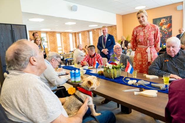 30-09-2026 Urk Queen Maxima visited the Baron van Ghent facility, part of Zorggroup ZONL, VCU Robotics, ™t Kuppien, a coffee and tea cafà Copyright: xPPEx