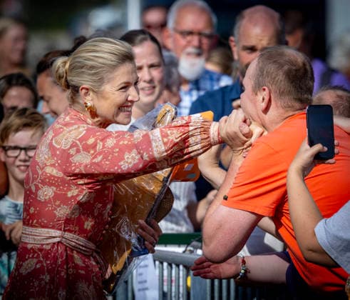 30-09-2026 Urk Queen Maxima visited the Baron van Ghent facility, part of Zorggroup ZONL, VCU Robotics, ™t Kuppien, a coffee and tea cafà Copyright: xPPEx