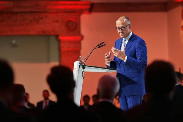 Berlin, Germany, September 30, 2026 Siemensstadt Annual Meeting of the Made for Germany Initiative: Federal Chancellor Friedrich Merz (CDU) Delivers a Speech Copyright: xdtsxNachrichtenagenturx dts_136935