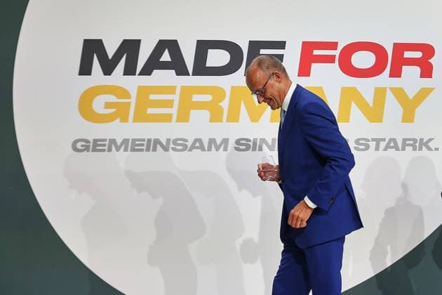 Berlin, Germany, September 30, 2026, Siemensstadt: Annual meeting of the Made for Germany initiative; Federal Chancellor Friedrich Merz (CDU) leaves the stage Copyright: xdtsxNachrichtenagenturx dts_136936
