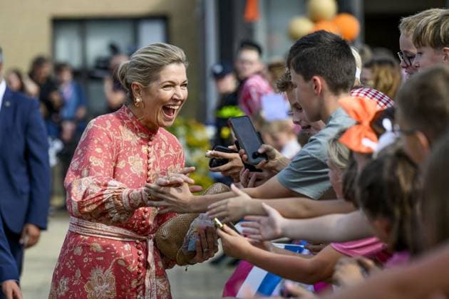 Queen Maxima Visits Urk - Netherlands Queen Máxima pays a visit to Urk. The visit focuses on daily life in Urk, centering on initiatives concerning entrepreneurship, growing up, youth, the elderly, and community spirit. September 30, 2026. Photo by NLBeeld Patrick van Emst ABACAPRESS.COM Netherlands Copyright: xBrunoxPress ABACAx