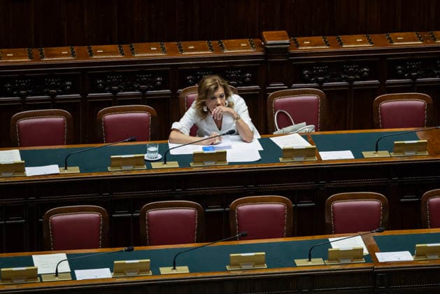 September 30, 2026, Rome, Italia, Italy: Minister for Institutional Reforms Maria Elisabetta Alberti Casellati during the general discussion on the electoral law reform at the Chamber of Deputies, Rome, 30 09 2026 Rome Italy - ZUMAa289 20260930_zia_a289_089 Copyright: xFrancescoxFotiax xAgfx