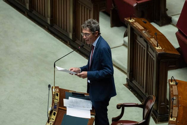 September 30, 2026, Rome, Italia, Italy: Riccardo Magi during the general debate on electoral law reform at the Chamber of Deputies, Rome, September 30, 2026 Rome Italy - ZUMAa289 20260930_zia_a289_093 Copyright: xFrancescoxFotiax xAgfx
