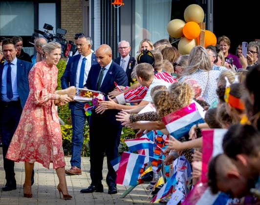 30-09-2026 Urk Queen Maxima visited the Baron van Ghent facility, part of Zorggroup ZONL, VCU Robotics, ™t Kuppien, a coffee and tea cafà Copyright: xPPEx