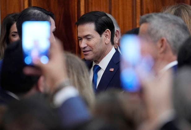 Donald Trump on Hispanic Heritage Month Celebration - Washington US Secretary of State Marco Rubio attends the Hispanic Heritage Month Celebration in the East Room of the White House in Washington , DC on September 30, 2026. Photo by Yuri Gripas ABACAPRESS.COM Washington DC United States  Copyright: xPool ABACAx