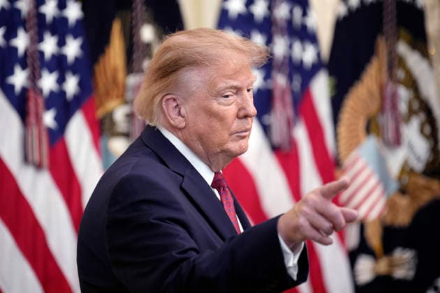 US President Donald Trump speaks during a Hispanic Heritage Month Celebration in the East Room of the White House in Washington, DC on Wednesday, September 30, 2026.  WASP20260930116 YurixGripas