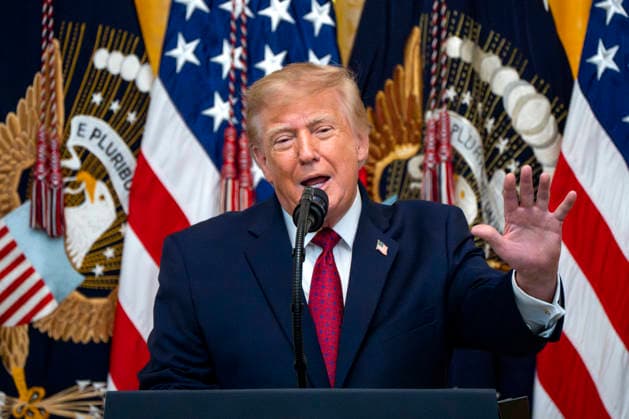 President Donald Trump hosts a Hispanic Heritage Month celebration in the East Room of the White House in Washington, DC on Wednesday, September 30, 2026.  WAP20260930307 BONNIExCASH