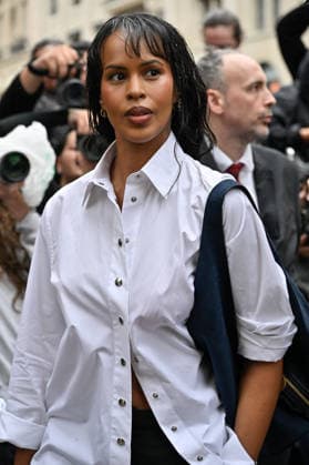 PFW Stella McCartney Outside Arrivals JR Sabrina Dhowre Elba arriving at the Stella McCartney show during Paris Fashion Week, in Paris, France on 30 September 2026. Photo by Julien Reynaud APS-Medias ABACAPRESS.COM Paris France  Copyright: xReynaudxJulien APS-Medias ABACAx