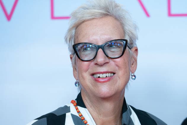 Doris DOERRIE, Dörrie, director, portrait, single frame, single shot, red carpet, Red Carpet Show, Arrival, Movie Premiere: Ms. Winkler Leaves the Building, on September 30, 2026, at the Lichtburg in Essen,