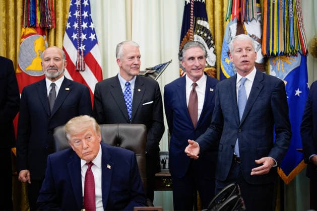 Energy Secretary Chris Wright speaks during an announcement with President Donald Trump in the Oval Office of the White House in Washington on September 30, 2026. The Trump Administration announced South Korea will invest $54 billion toward the Alaska Liquefied Natural Gas (LNG) project as part of a broader $200 billion investment in U.S. energy projects.  WASP20260930176 YURIxGRIPAS