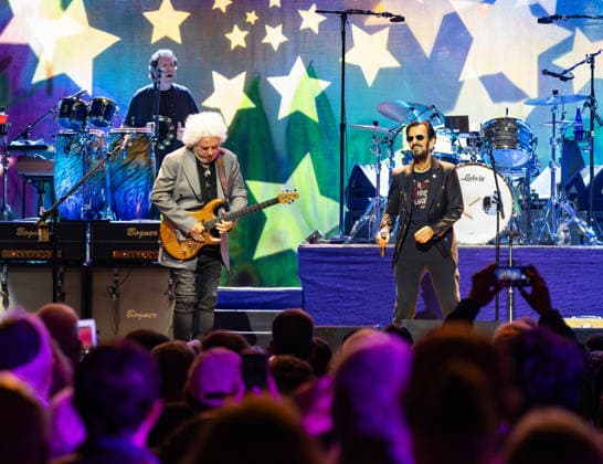 September 30, 2026, Boston, Massachusetts, USA: WARREN HAM, STEVE LUKATHER, and RINGO STARR perform with Ringo Starr and His All Starr Band at MGM Music Hall at Fenway in Boston, September 30, 2026. Boston USA - ZUMAs379 20260930_znp_s379_001 Copyright: xDavexShrewsburyx